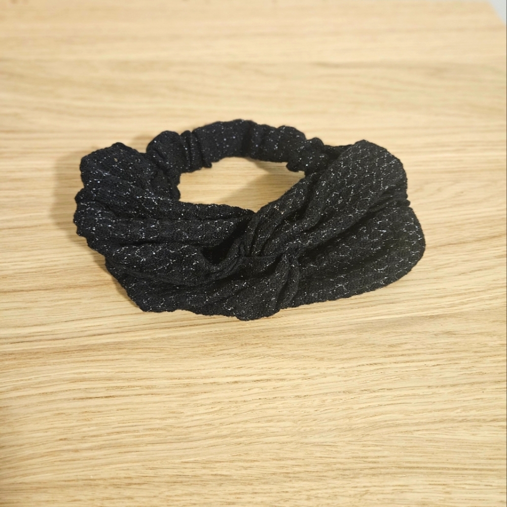 Shiny Black Winter Headband